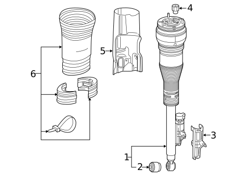 Struts & Components for 2019 Mercedes-Benz S 560 #2