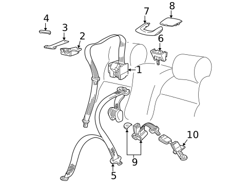 Seat Belt for 2001 Volkswagen Passat #0