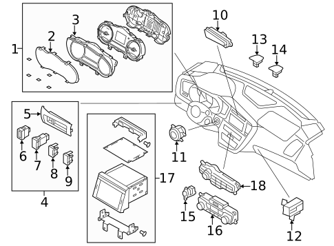 Cluster & Switches for 2011 Kia Optima #1