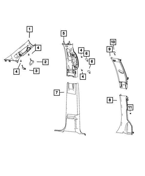 Panels - Moldings - Scuff Plates, Pillar, Cowl, 1/4 Panel Trim and Cargo Covers for 2026 Ram 3500 #1