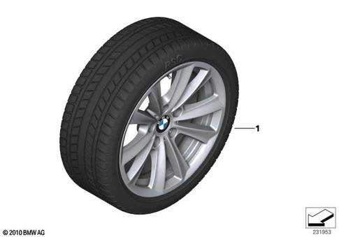 Complete Wheel Winter for 2014 BMW Hybrid 5 #0