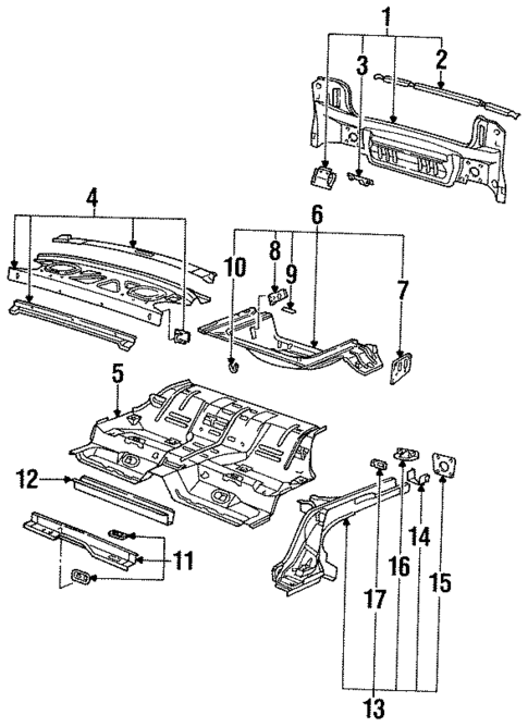 Rear Body for 1993 Saturn SC2 #0