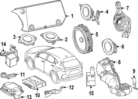 Sound System for 2024 Lexus RX450h+ #1