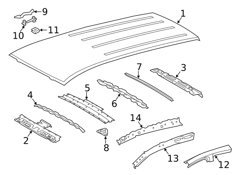 Roof & Components for 2018 Toyota RAV4 #0