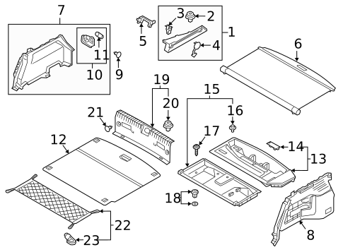 Interior Trim - Rear Body for 2018 Hyundai Ioniq #0