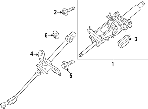 Steering Column Assembly for 2024 Porsche Cayenne #0