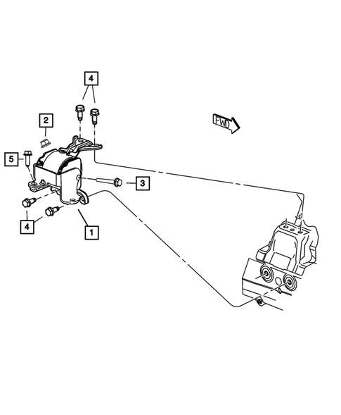 Engine Mounting for 2008 Dodge Caliber #3
