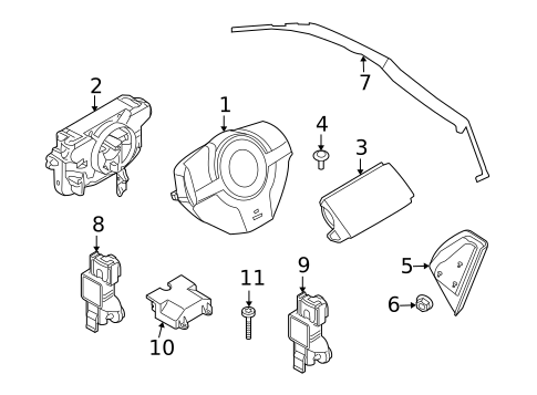 Air Bag Components for 2008 Saturn Astra #0