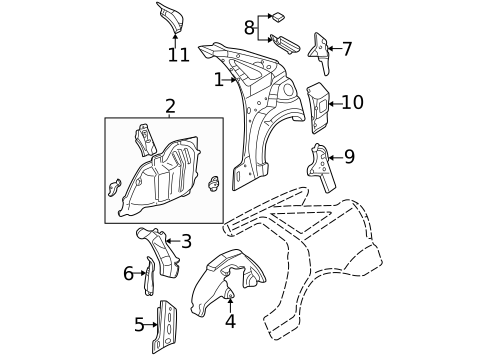 Inner Structure for 2004 Ford Focus #0