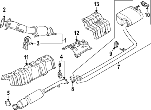 Exhaust Components for 2025 Kia K5 #0