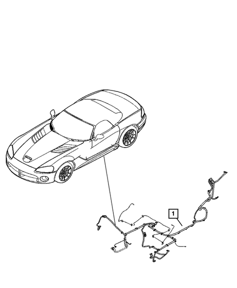 Wiring-Body and Accessories for 2010 Dodge Viper #3