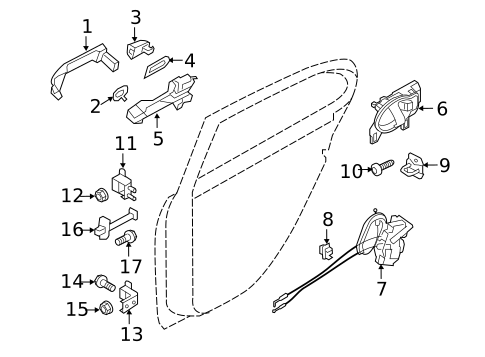 Rear Door for 2019 Nissan Versa #1