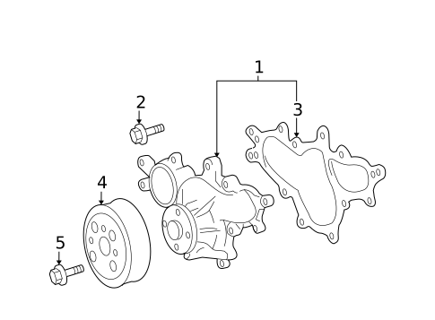 Water Pump for 2014 Lexus IS F #0