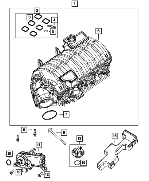 Manifolds and Vacuum Fittings for 2024 Dodge Durango #1