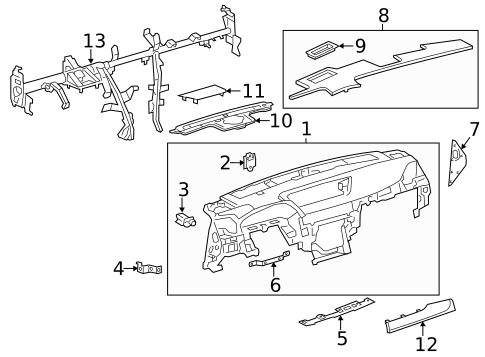 Instrument Panel for 2013 Lexus GS450h #0