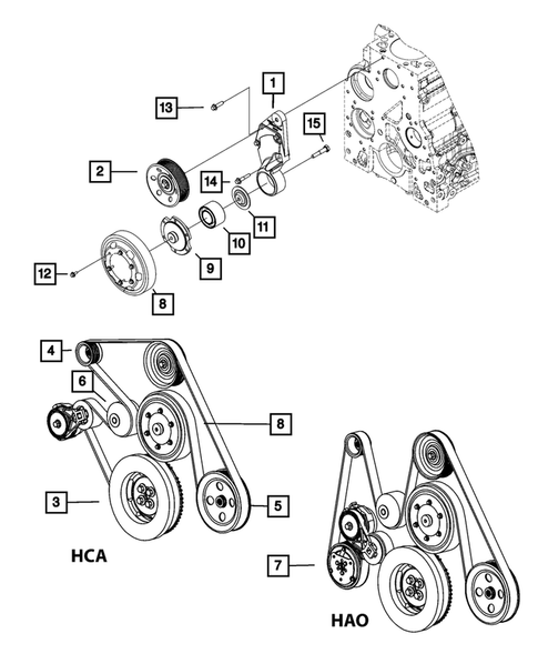 Pulleys and Related Parts for 2008 Dodge Ram 3500 #1