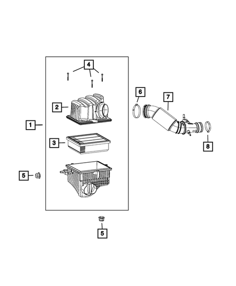 Air Cleaner for 2019 Jeep Compass #1