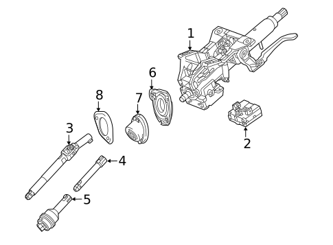 Steering Column Assembly for 2018 Chevrolet Camaro #0
