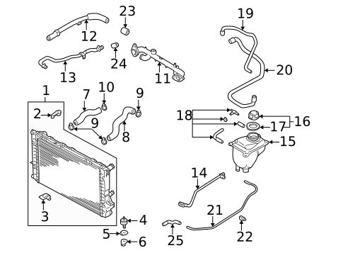Radiator & Components for 2003 Audi S8 #0