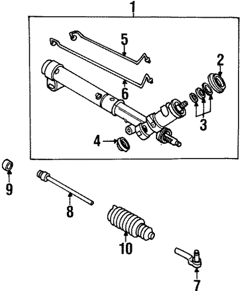 Steering Gear & Linkage for 1998 Oldsmobile Cutlass #0
