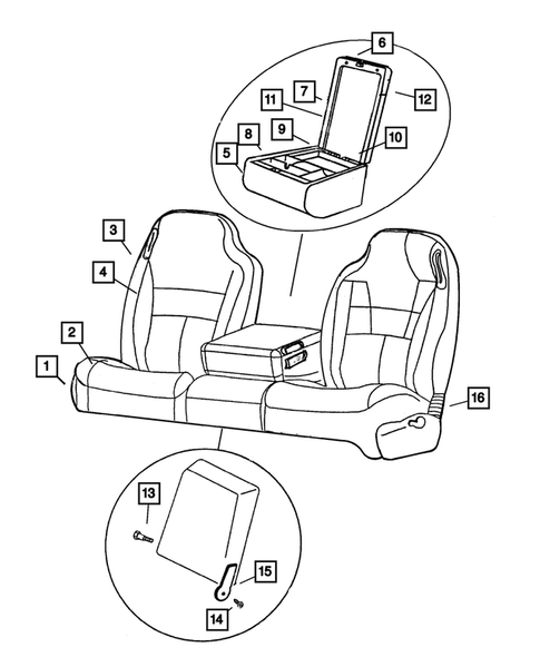 Front Seats and Attaching Parts for 2002 Dodge Ram 2500 #2