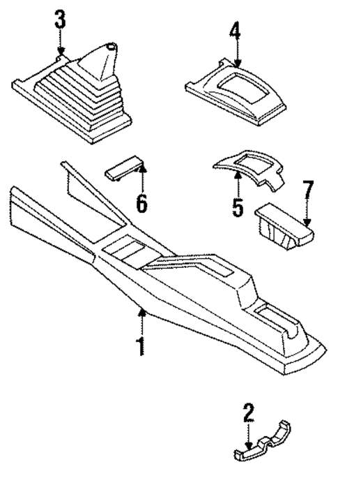 Console for 1994 Nissan Sentra #0