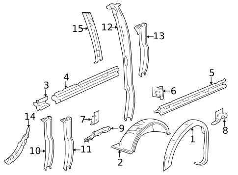Inner Structure for 2017 GMC Savana 2500 #1