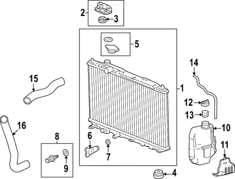 Radiator & Components for 2022 Honda Civic #0