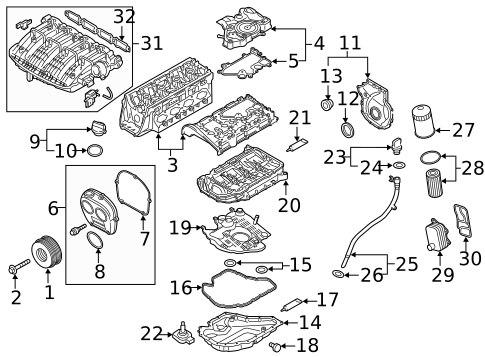Engine Parts for 2019 Volkswagen Tiguan #10
