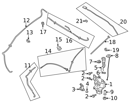 Washer Components for 2024 Mazda CX-30 #0
