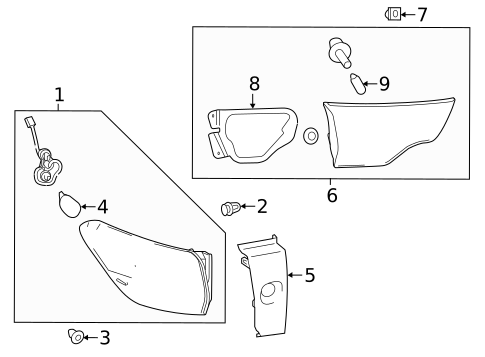 Bulbs - Chassis for 2019 Toyota Highlander #1