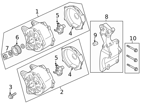 Alternator for 2013 Volkswagen Golf #0