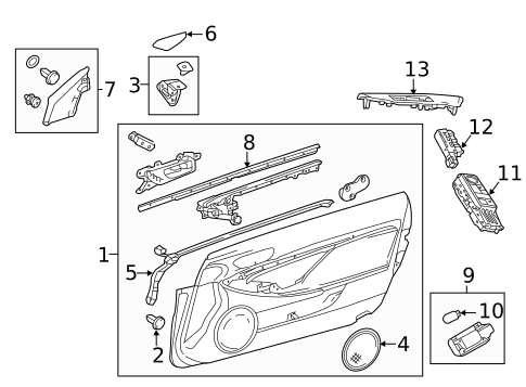 Interior Trim - Door for 2023 Lexus RC300 #0