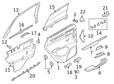 Interior Trim - Rear Door for 2025 Porsche Macan #1