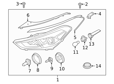 Bulbs - Chassis for 2021 Hyundai Tucson #0