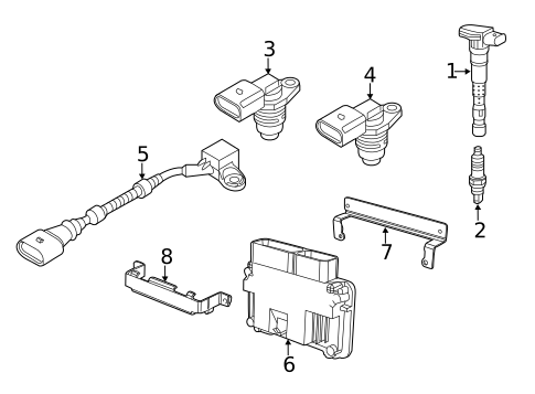 Ignition System for 2015 Volkswagen Jetta #1
