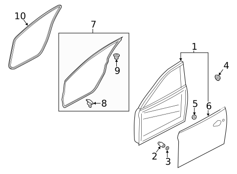 Door & Components for 2016 Mazda 6 #1