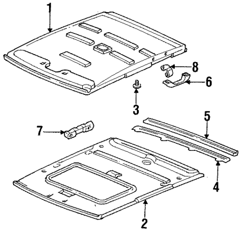 Interior Trim - Roof for 1995 Honda Civic #1