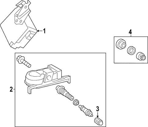 Tire Pressure Monitor Components for 2025 Toyota Corolla Cross #0