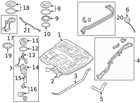 Fuel System Components for 2012 Hyundai Veracruz #0