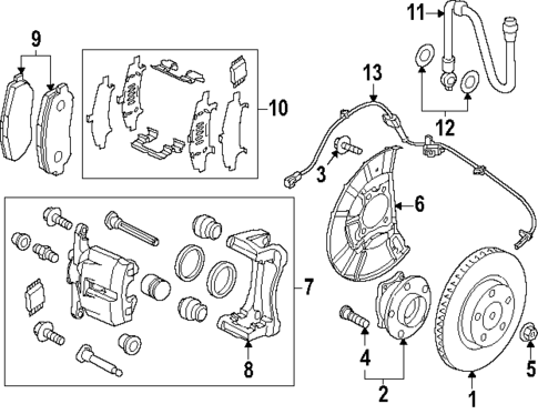 Front Brakes for 2025 Mazda CX-90 #0