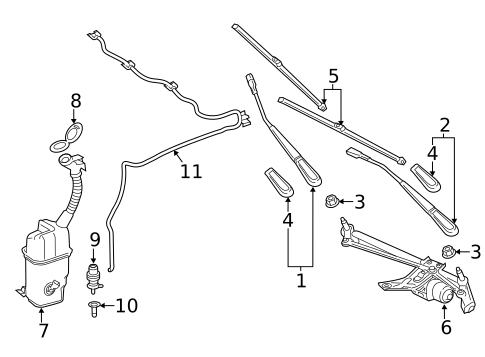 Wipers for 2021 Mercedes-Benz A 35 AMG® #0