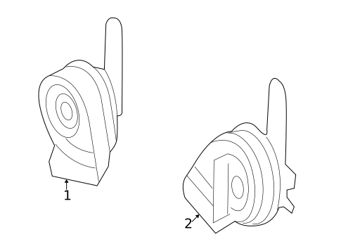 Horn for 2005 Mercedes-Benz SLK 55 AMG® #0
