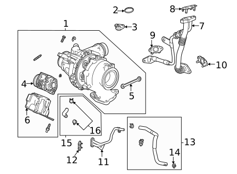 Turbo Charger for 2021 GMC Yukon #1