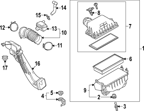 Air Intake for 2023 Lexus ES300h #2