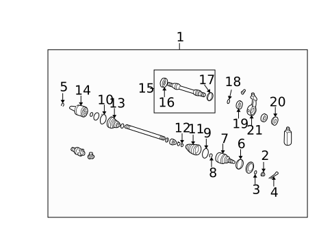 Drive Axles for 2006 Hyundai Tiburon #0