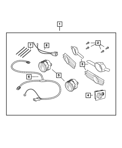 Fog Lights & Electrical for 2009 Chrysler Town & Country #0