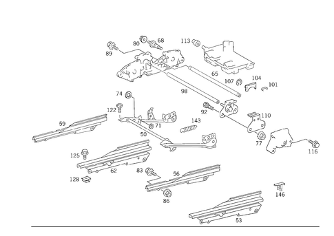 Seat Adjuster for 1989 Mercedes-Benz 300TE #2