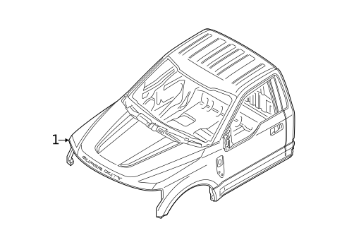 Cab Assembly for 2021 Ford F-250 Super Duty #1