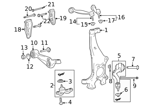 Suspension Components for 2013 Lexus LS600h #0